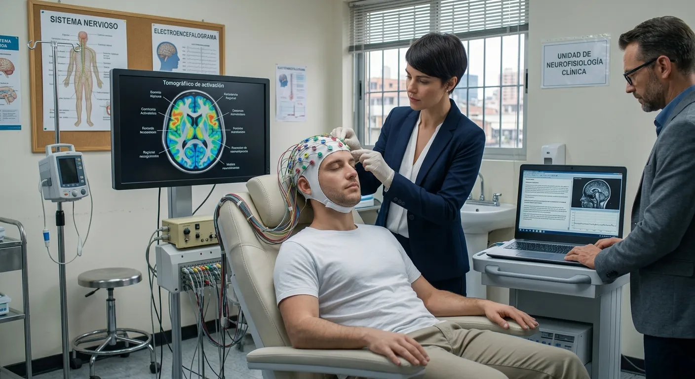 Sesión de entrenamiento cerebral con neurofeedback